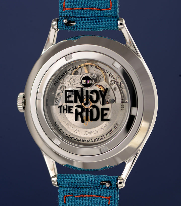 Enjoy the ride watch case back