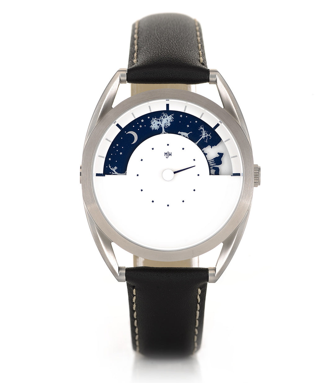 Sun and moon night view