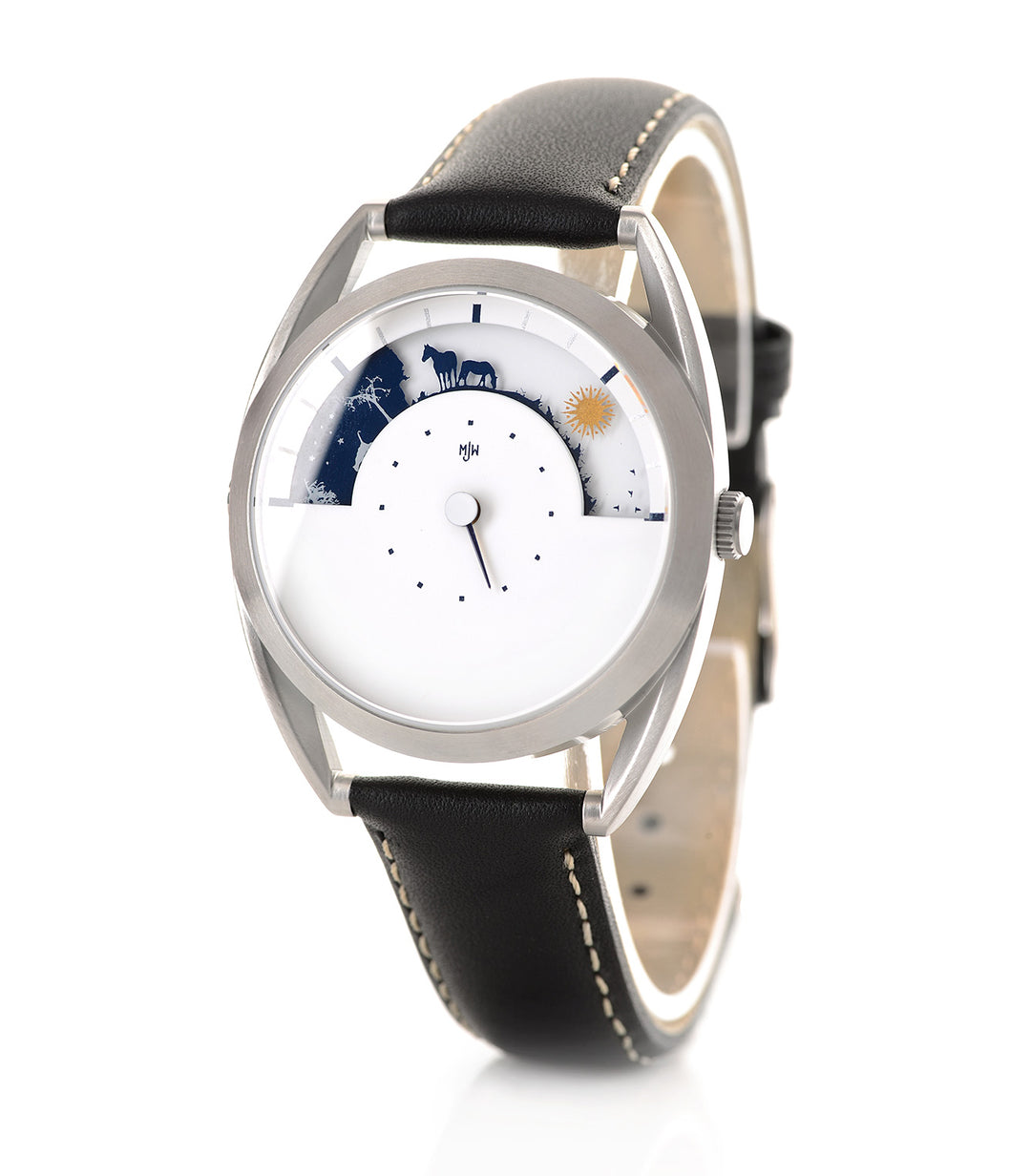 Sun and moon watch side view