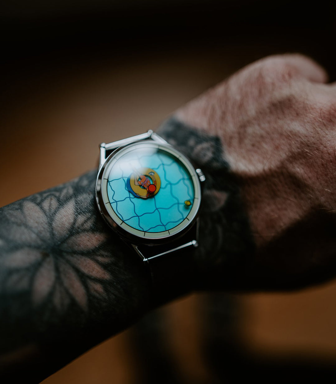 A perfectly useless afternoon mechanical on wrist