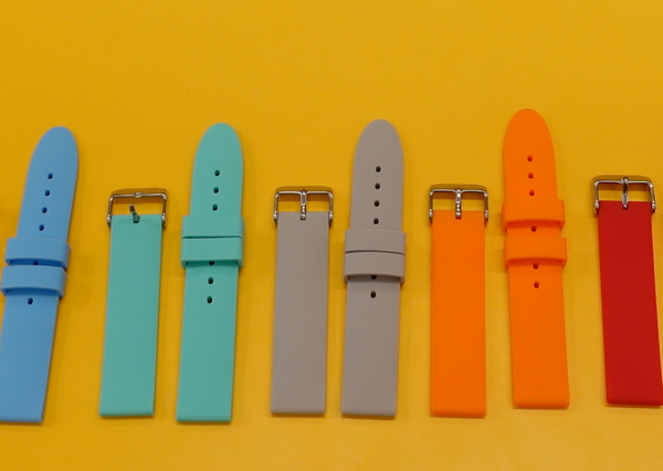 Colourful watch straps