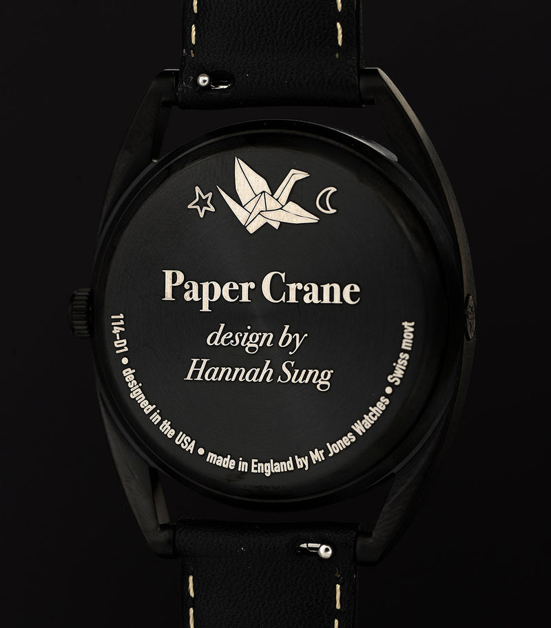 Paper Crane watch case back
